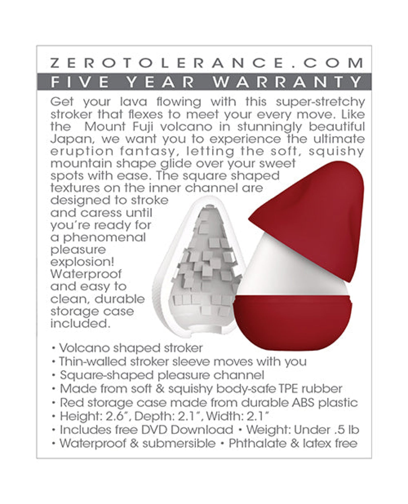 Zero Tolerance Fuji Stroker - White Zero Tolerance