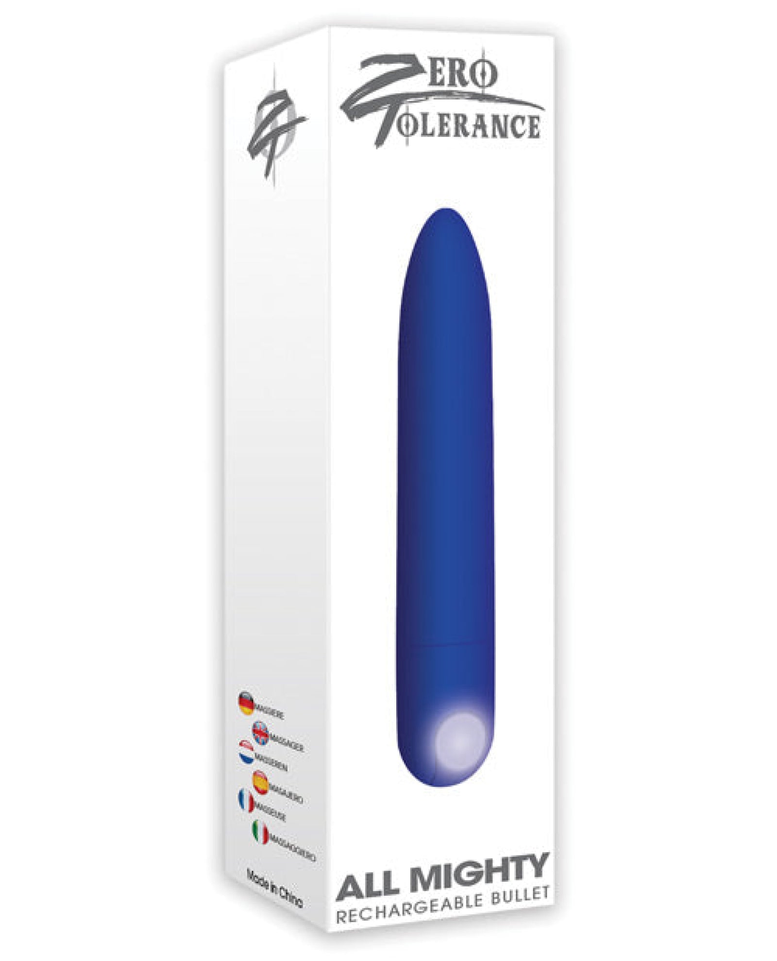 Zero Tolerance All Mighty Rechargeable Bullet - Blue Zero Tolerance