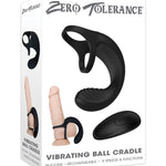 Zero Tolerance Vibrating Ball Cradle W-remote - Black Zero Tolerance
