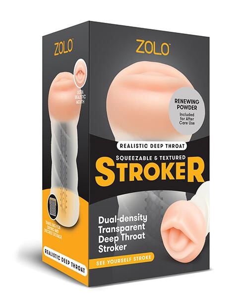 Zolo Realistic Deep Throat Dual Density Transparent Stroker Zolo™