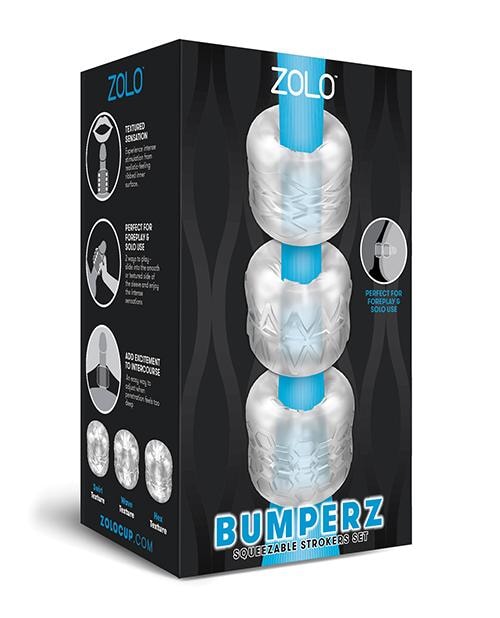 Zolo Bumperz Squeezable Stroker Set - Clear Zolo™