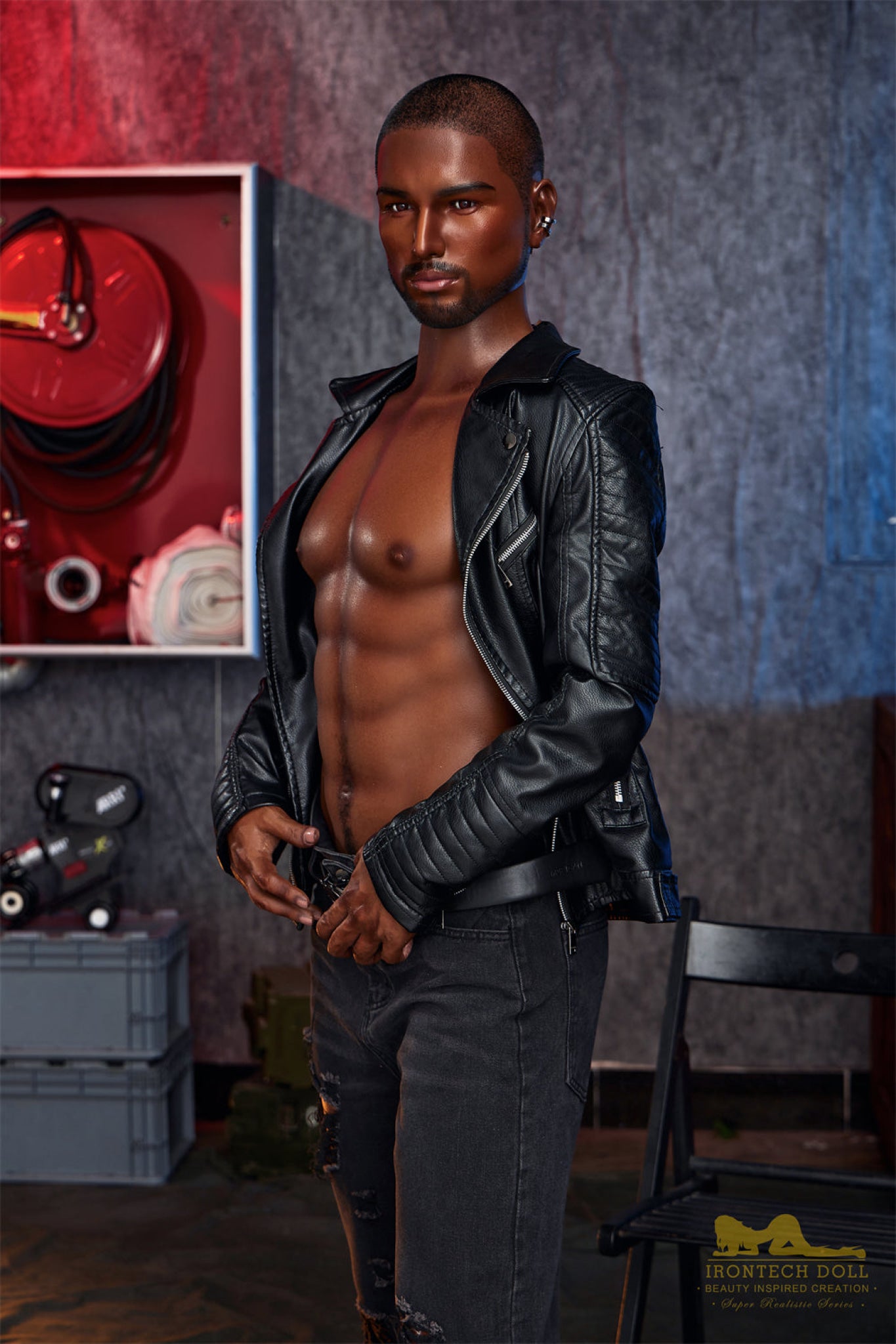 Kevin Ebony Silicone Male Sex Doll - IronTech Doll® Irontech Doll®