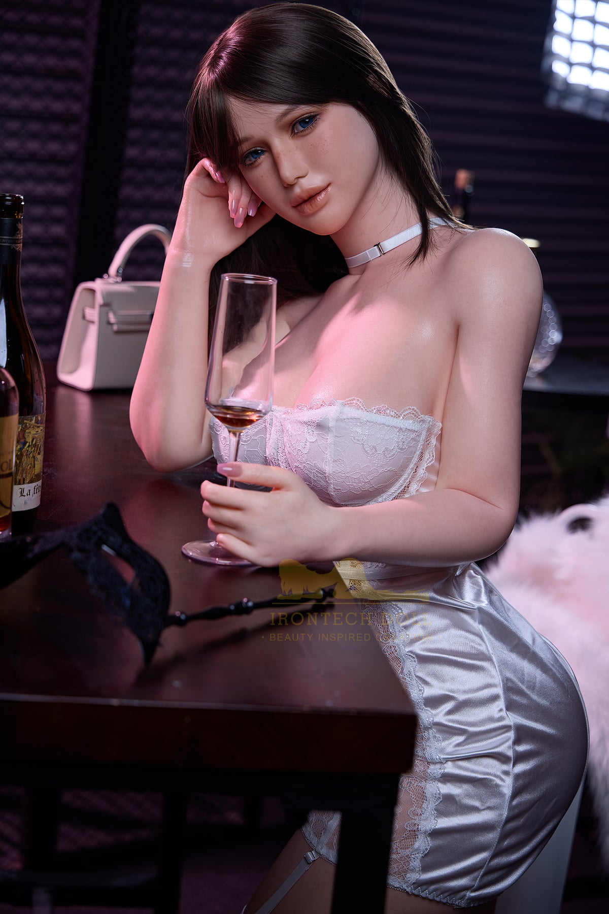 Celine 164cm (5ft4) E-Cup Natural skin seamless neck AIO body Real Life Silicone Sex Doll - IronTech Doll® - photo 13