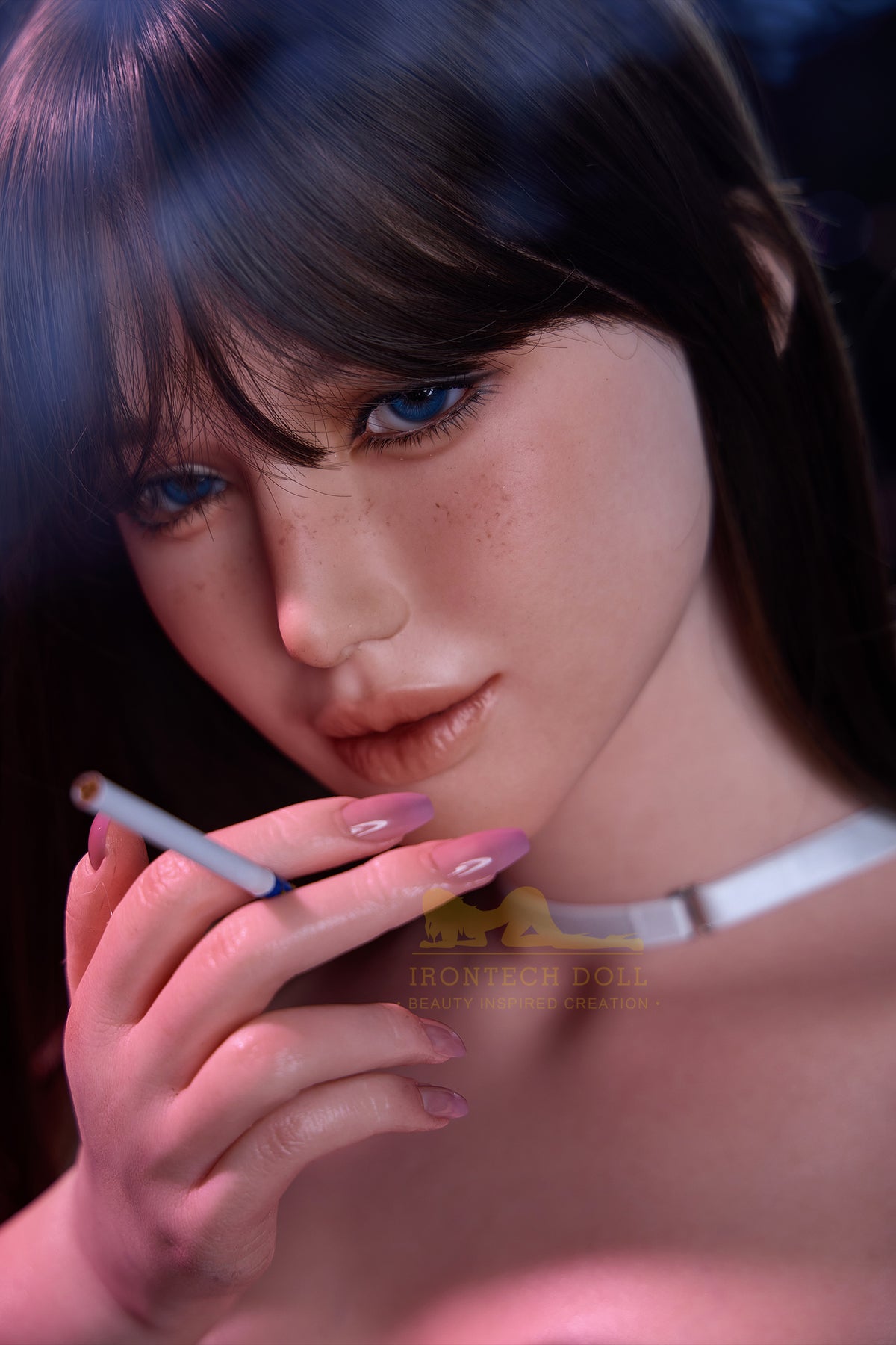Celine 164cm (5ft4) E-Cup Natural skin seamless neck AIO body Real Life Silicone Sex Doll - IronTech Doll® - photo 16