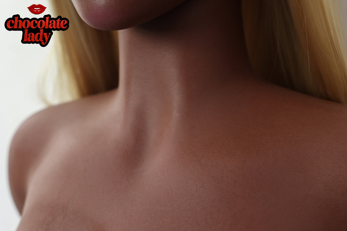 Gina 163cm D-Cup Silicone Sex Doll - Chocolate Lady Doll