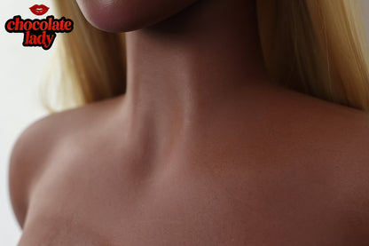 Gina 163cm D-Cup Silicone Sex Doll - Chocolate Lady Doll