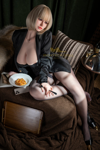 Celine natural ROSmax Head 160cm( 5ft3) H-Cup Silicone Realistic Sex Doll - Irontech Doll® - [USA STOCK]