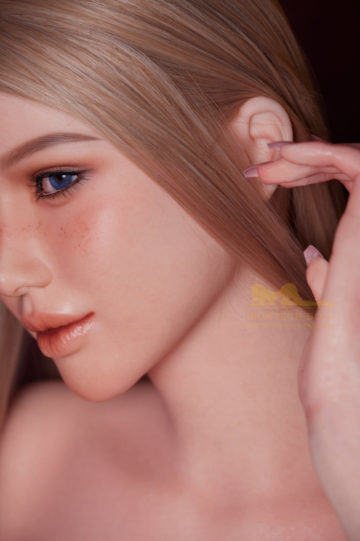 Celine 164cm (5ft4) E-Cup Natural skin seamless AIO body Real Life Silicone Sex Doll - IronTech Doll® - photo 12