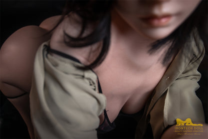 Eileen 163cm (5ft3) A-Cup Brunette full Silicone - IronTech Doll®