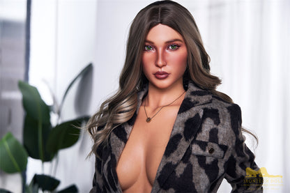 Catlin dark tanned 168cm(5ft6) A-Cup Silicone Love Doll - Irontech Doll®