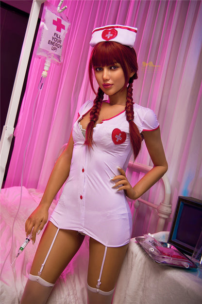 Celine Nurse 168cm(5ft6) A-Cup Silicone Love Doll - IronTech Doll®