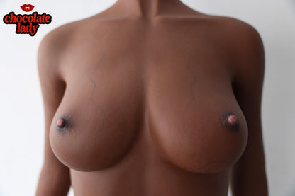 Diana 155cm A-Cup Silicone Sex Doll - Chocolate Lady Doll - photo 22