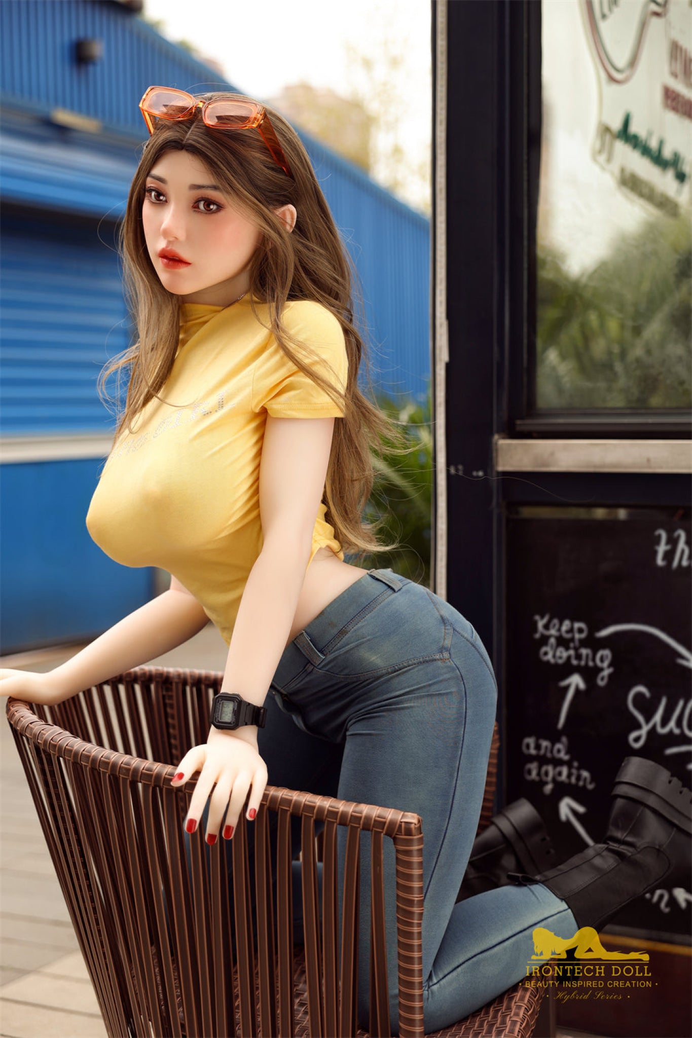 Elly Silicone Head and TPE Body Hybrid Sex Doll - Irontech Doll Irontech Doll