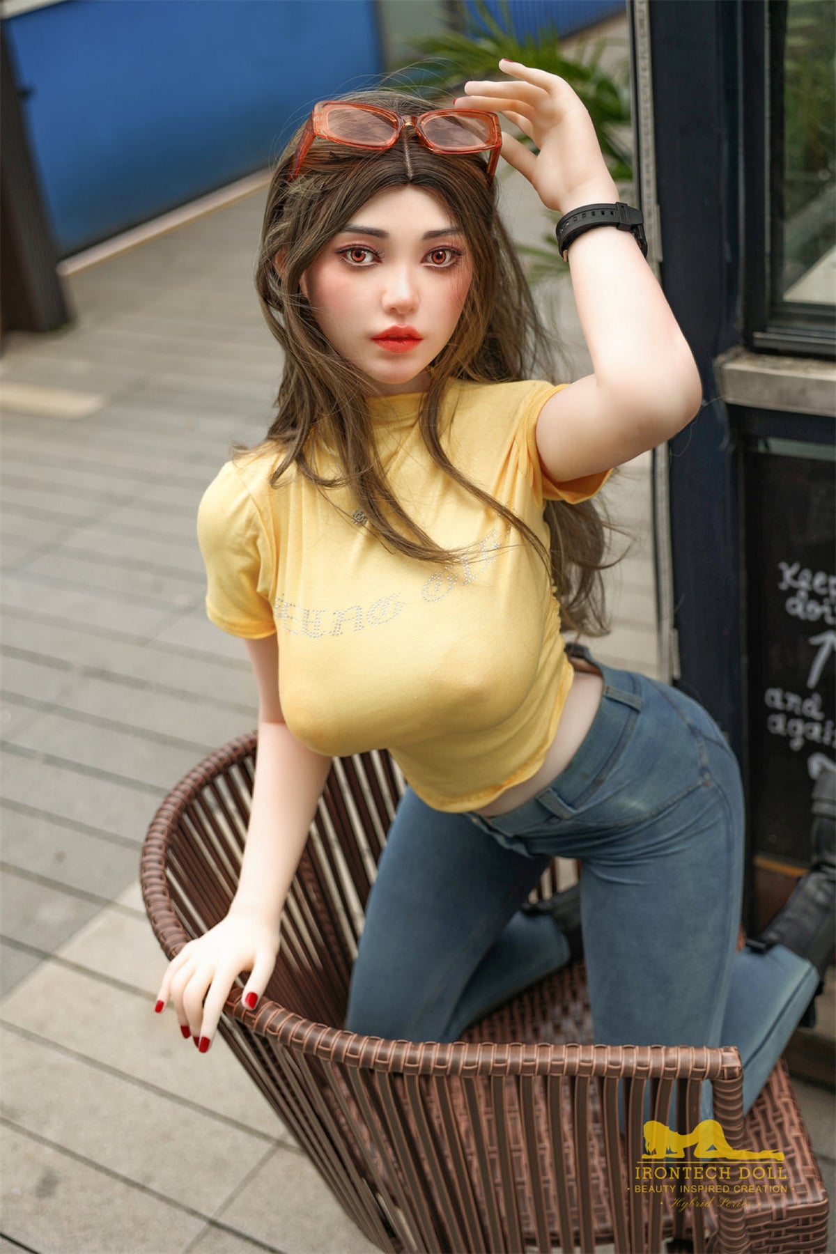 Elly Silicone Head and TPE Body Hybrid Sex Doll - Irontech Doll Irontech Doll®