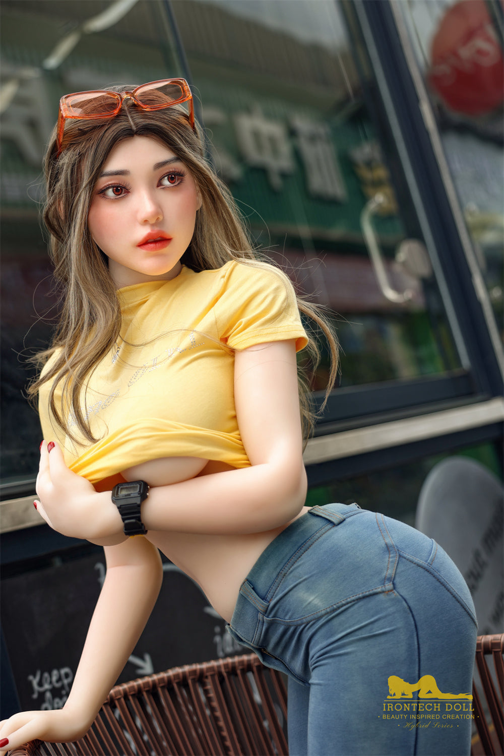 Elly Silicone Head and TPE Body Hybrid Sex Doll - Irontech Doll Irontech Doll®