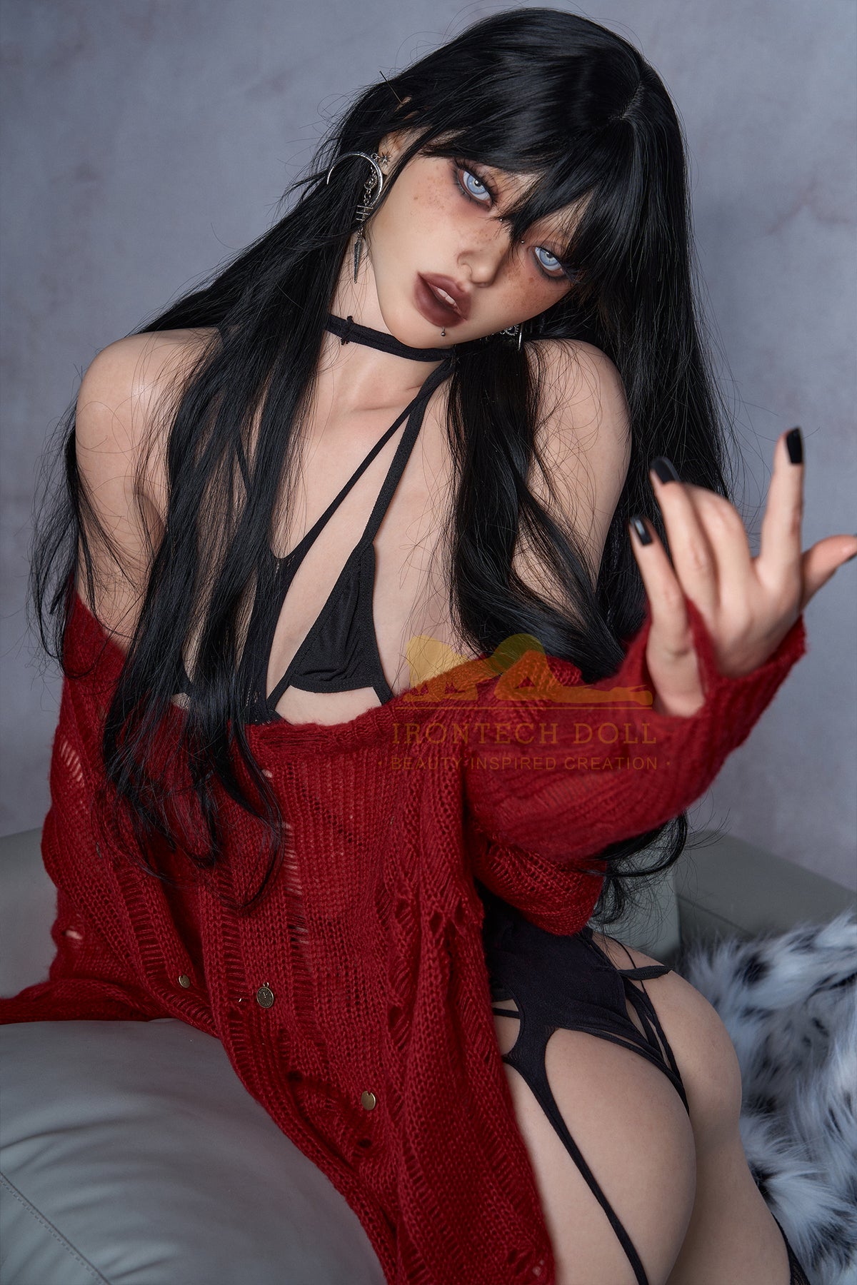 Vanessa 161cm minus (5ft28) AA-Cup skinny Full Silicone Sexy Love Doll - Super Realistic Series - Irontech Doll® - side view