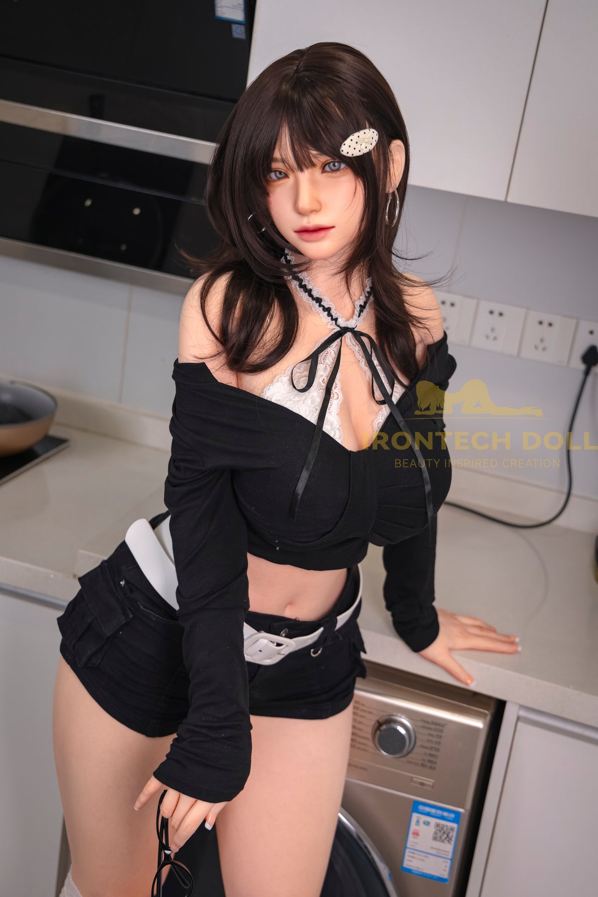 Kitty ROSmax head 165cm(5ft4) F-Cup Dark natural Full Silicone Love Doll - Super Realistic Series -IronTech Doll® - photo 5