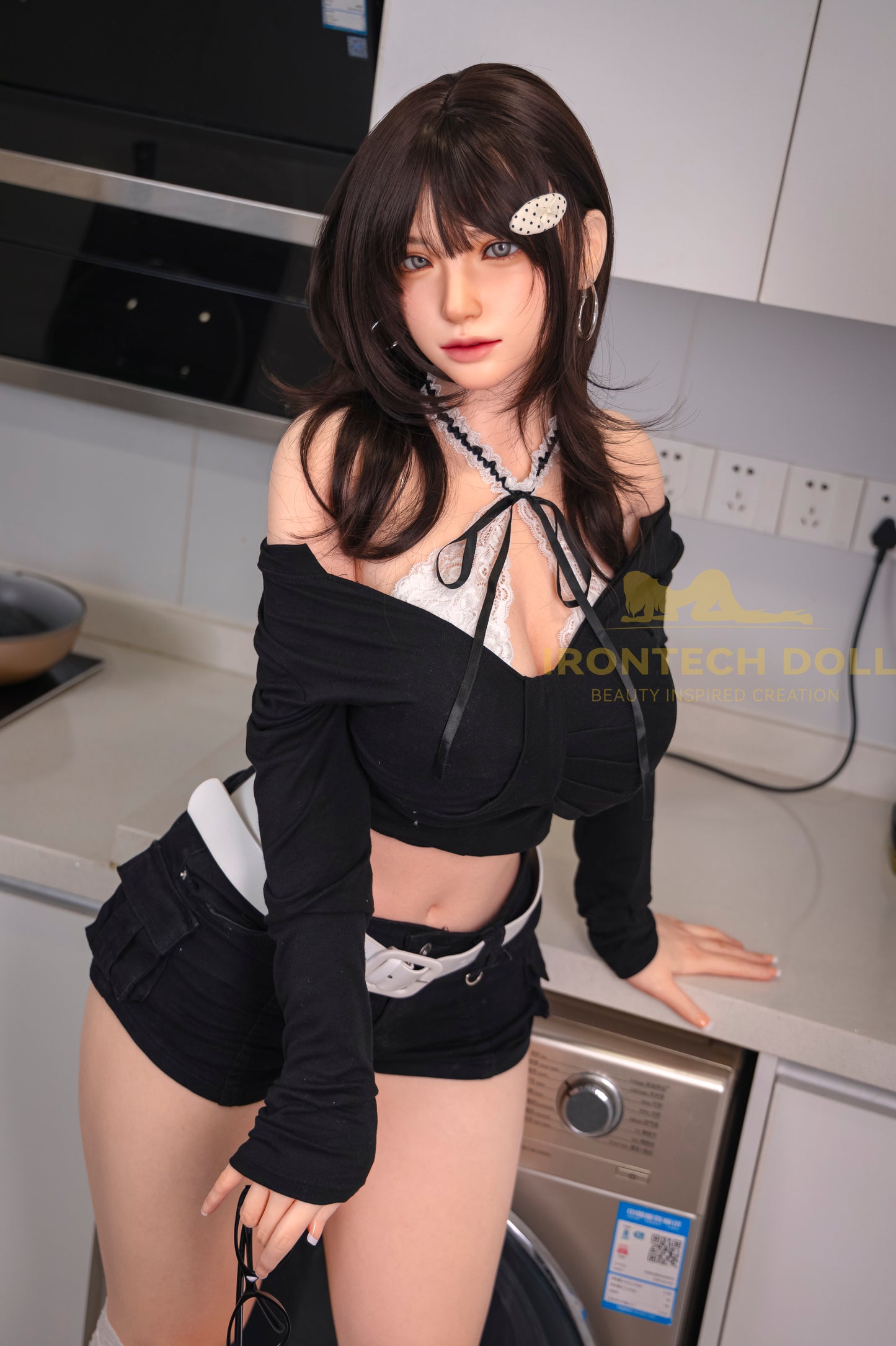 Kitty ROSmax head 165cm(5ft4) F-Cup Dark natural Full Silicone Love Doll - Super Realistic Series -IronTech Doll® - photo 5