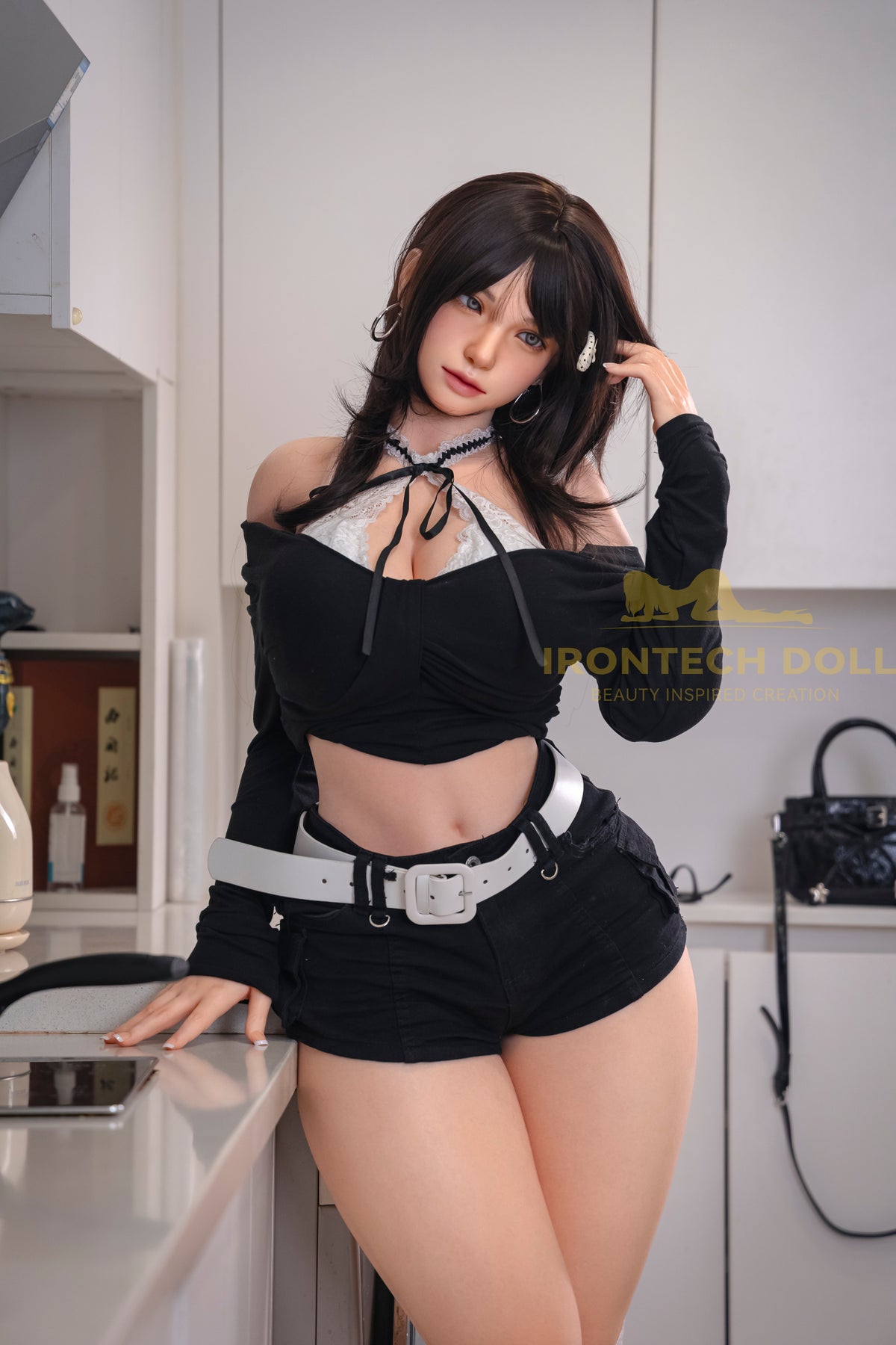 Kitty ROSmax head 165cm(5ft4) F-Cup Dark natural Full Silicone Love Doll - Super Realistic Series -IronTech Doll® - photo 7