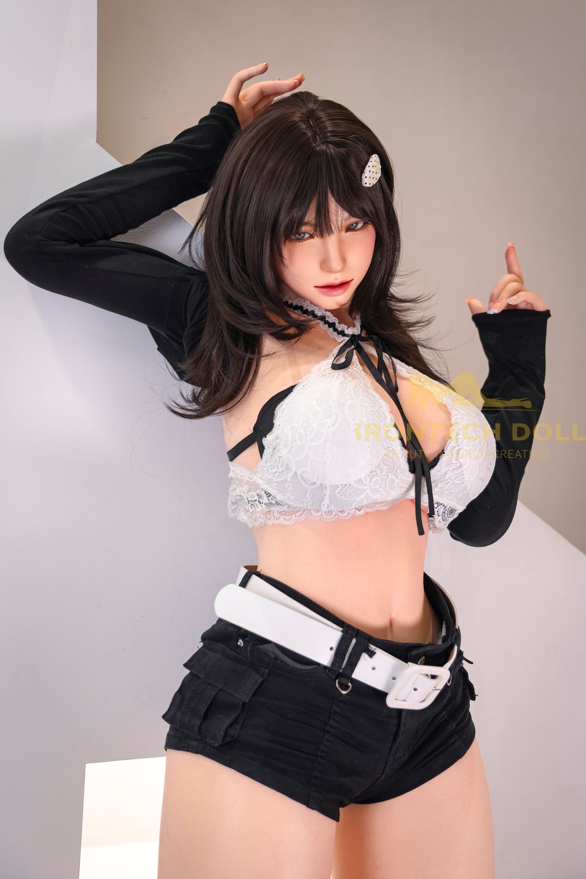 Kitty ROSmax head 165cm(5ft4) F-Cup Dark natural Full Silicone Love Doll - Super Realistic Series -IronTech Doll® - photo 11