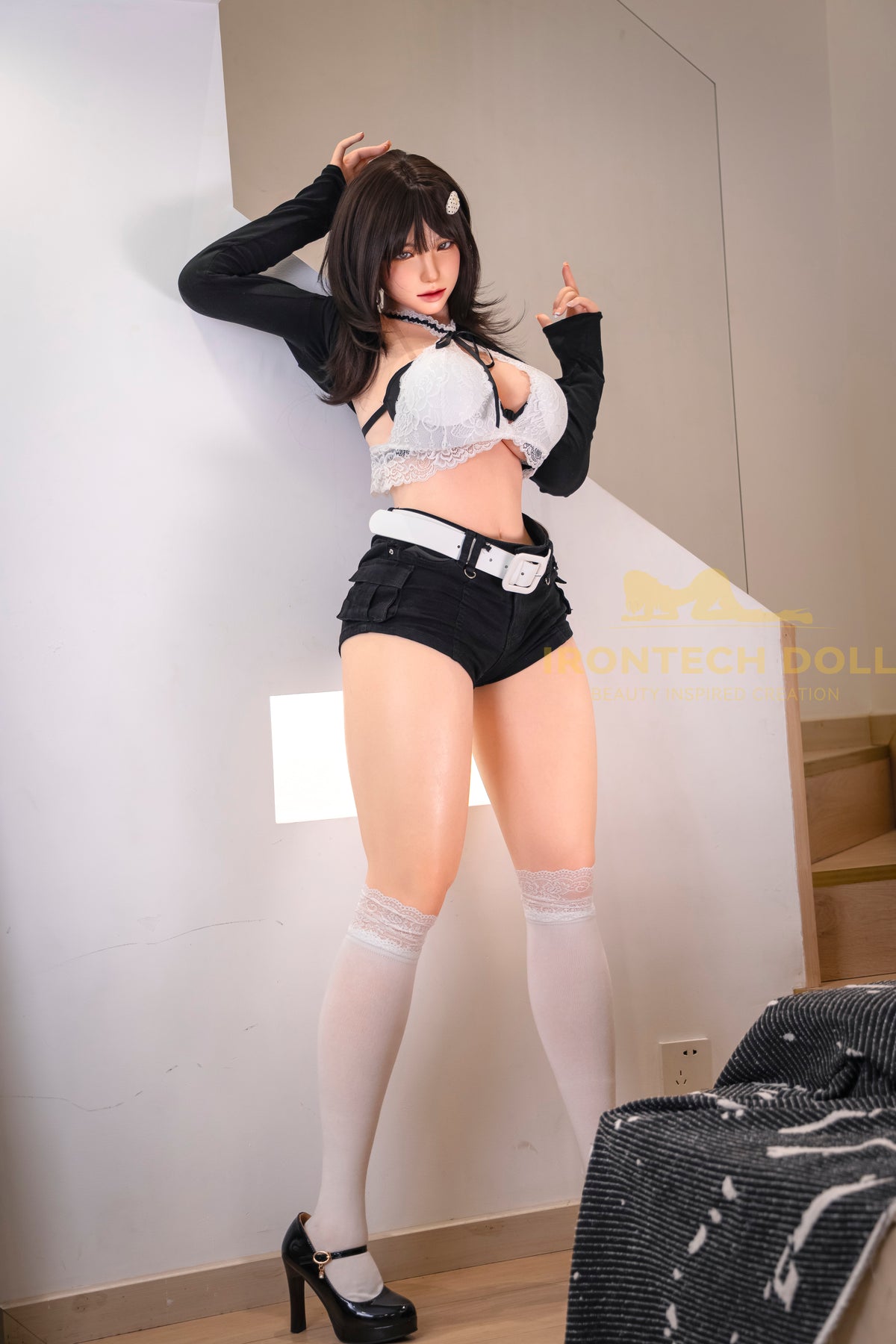 Kitty ROSmax head 165cm(5ft4) F-Cup Dark natural Full Silicone Love Doll - Super Realistic Series -IronTech Doll® - photo 12