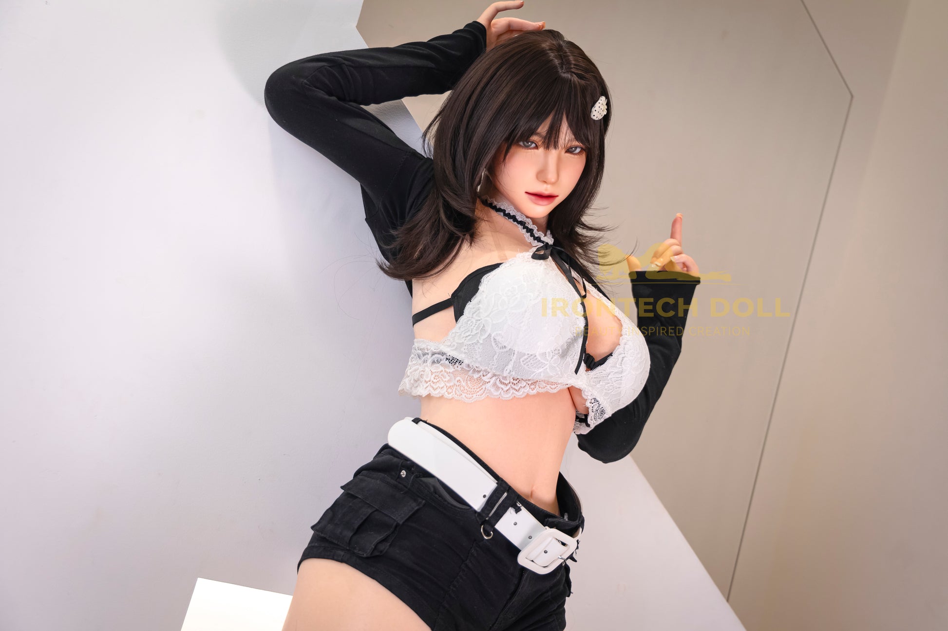 Kitty ROSmax head 165cm(5ft4) F-Cup Dark natural Full Silicone Love Doll - Super Realistic Series -IronTech Doll® - photo 13