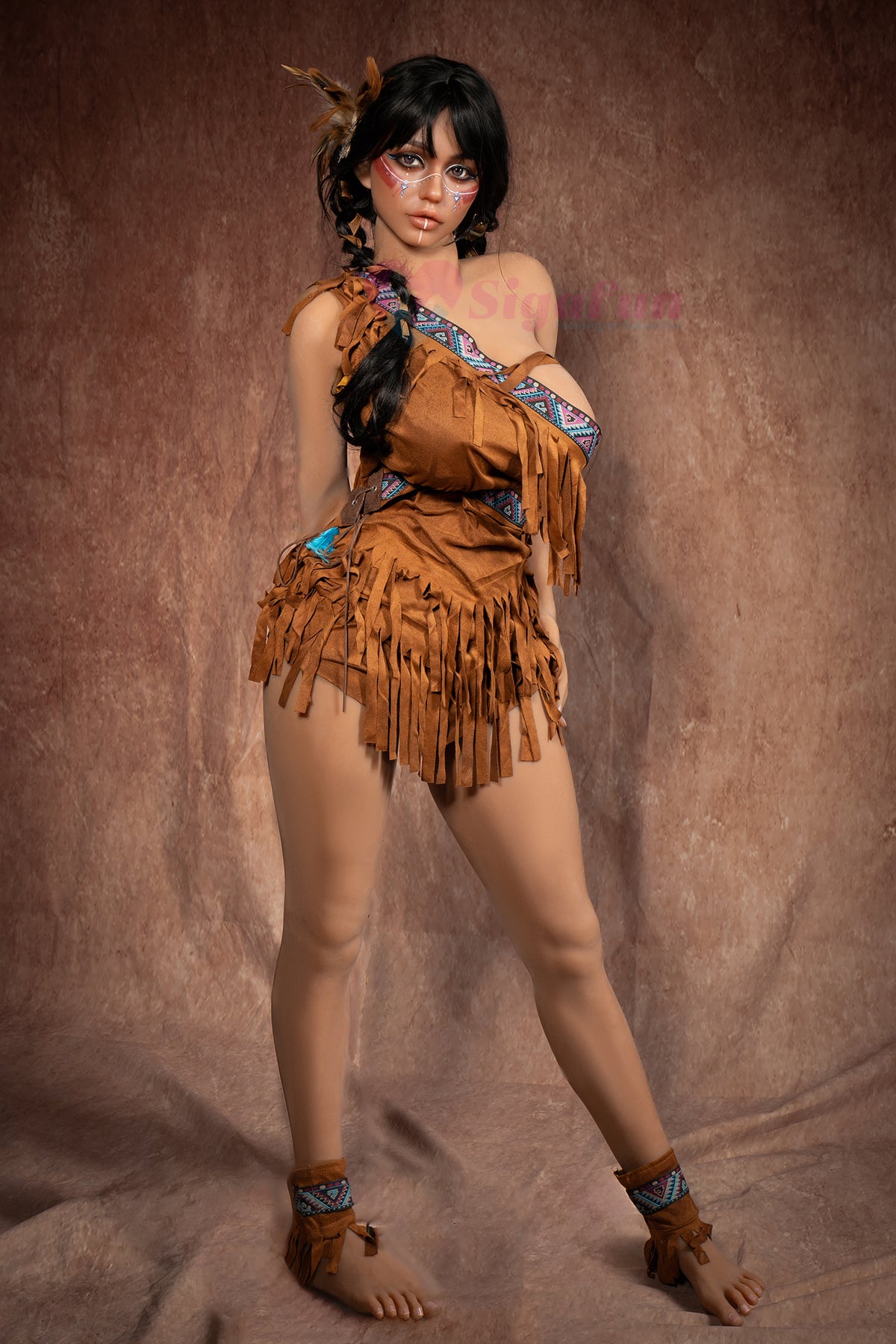 Ada 159cm(5ft3) E-Cup TPE Sex Doll - Dark Tanned - Sigafun