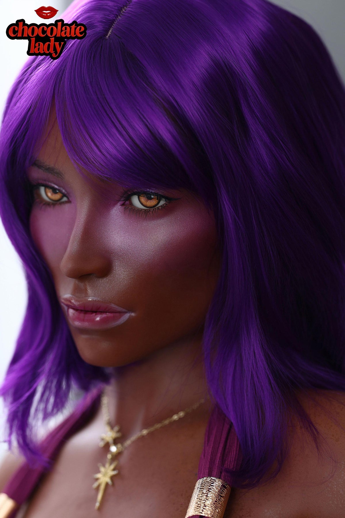 Aim 160cm C-Cup Silicone Sex Doll - Chocolate Lady Doll - photo 8