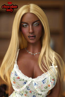 Gina 163cm D-Cup Silicone Sex Doll - Chocolate Lady Doll