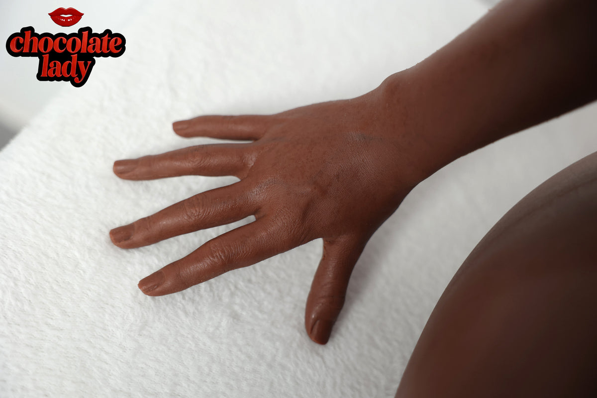 Amara 145cm Q-Cup Silicone Sex Doll - Chocolate Lady Doll - photo 23