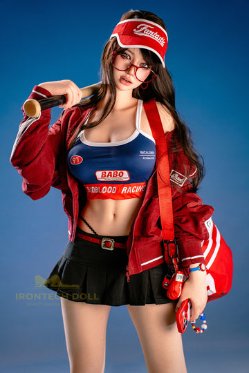 Evie ROSmax head Baseball Girl 161cm(5ft28) F-Cup Full Silicone Sexy Love Doll - Super Realistic Silicone Series - Irontech Doll®