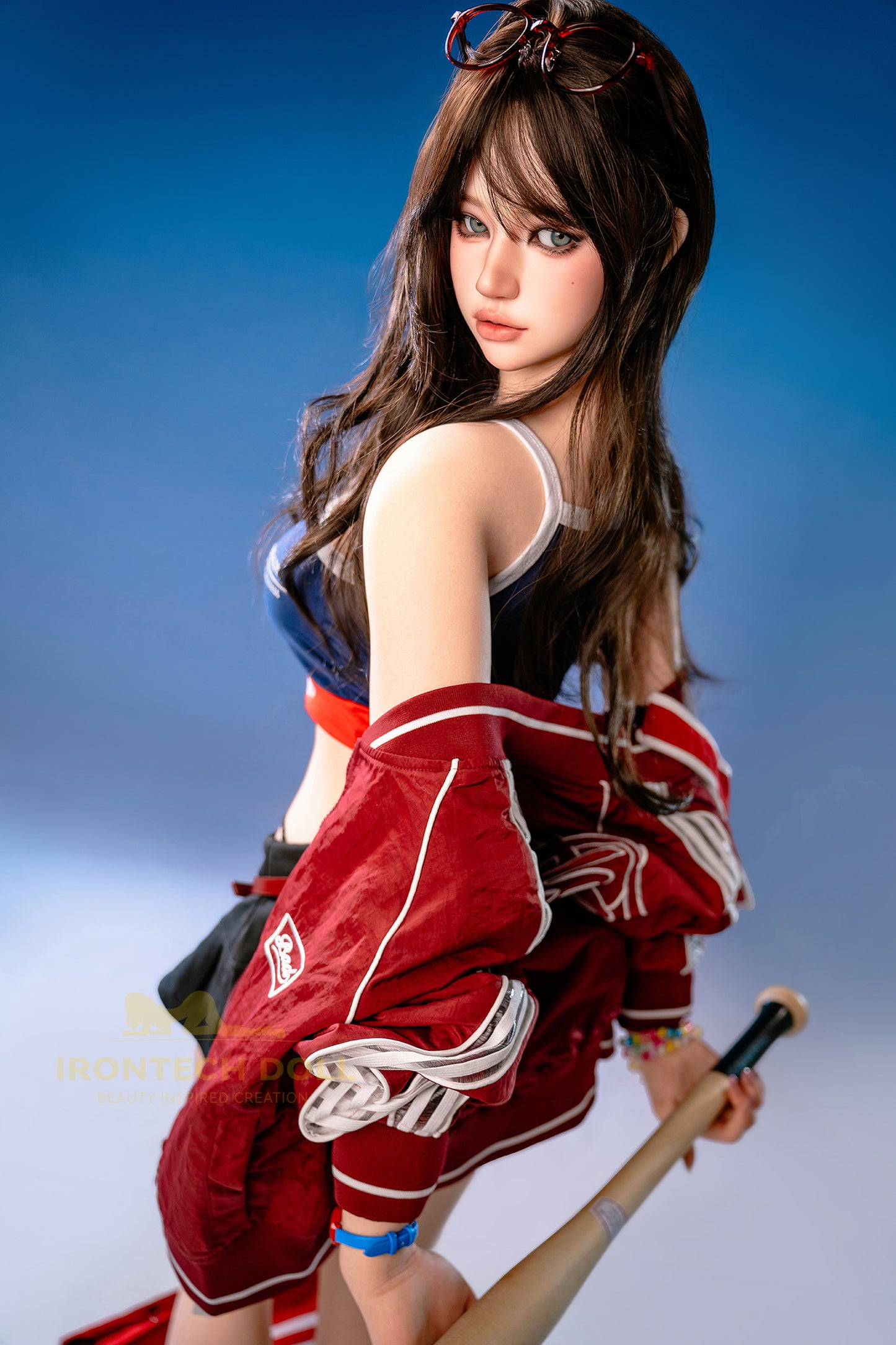 Evie ROSmax head Baseball Girl 161cm(5ft28) F-Cup Full Silicone Sexy Love Doll - Super Realistic Silicone Series - Irontech Doll®