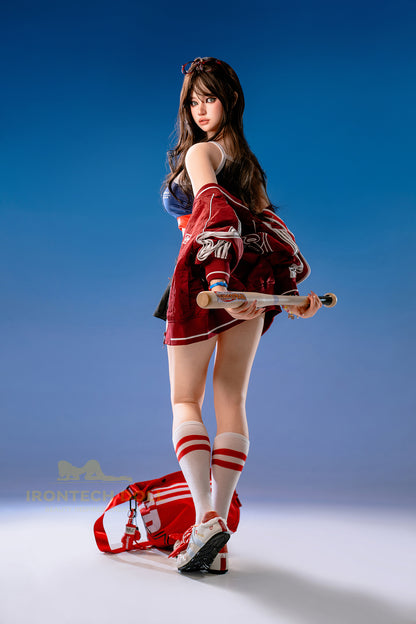 Evie ROSmax head Baseball Girl 161cm(5ft28) F-Cup Full Silicone Sexy Love Doll - Super Realistic Silicone Series - Irontech Doll®