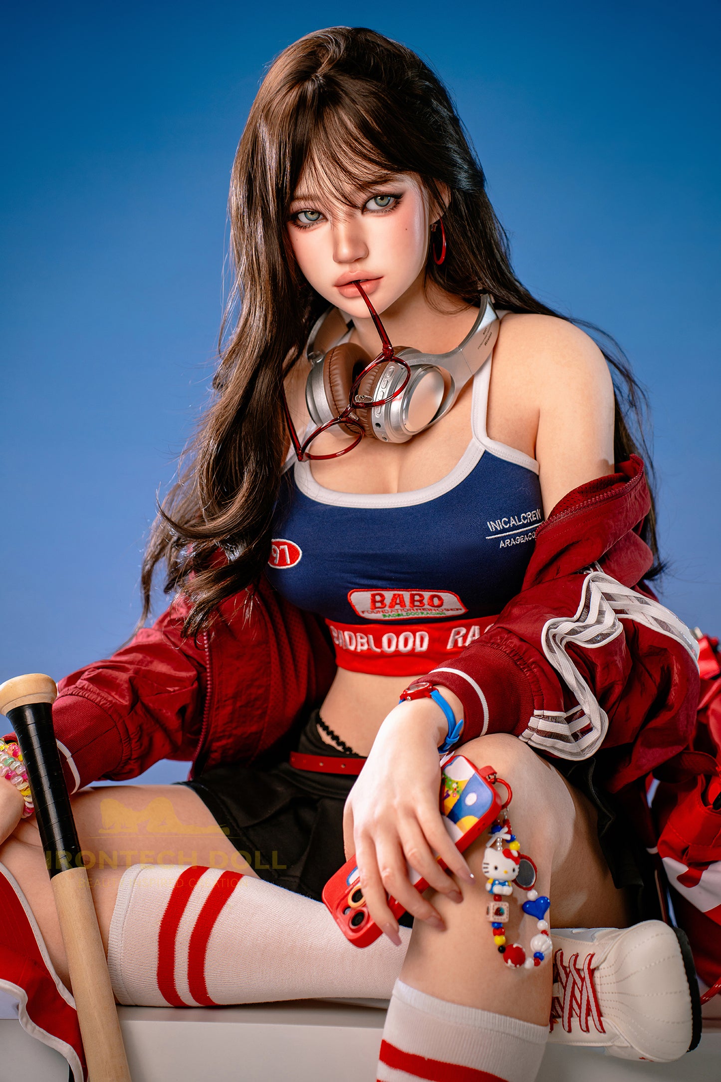Evie ROSmax head Baseball Girl 161cm(5ft28) F-Cup Full Silicone Sexy Love Doll - Super Realistic Silicone Series - Irontech Doll®