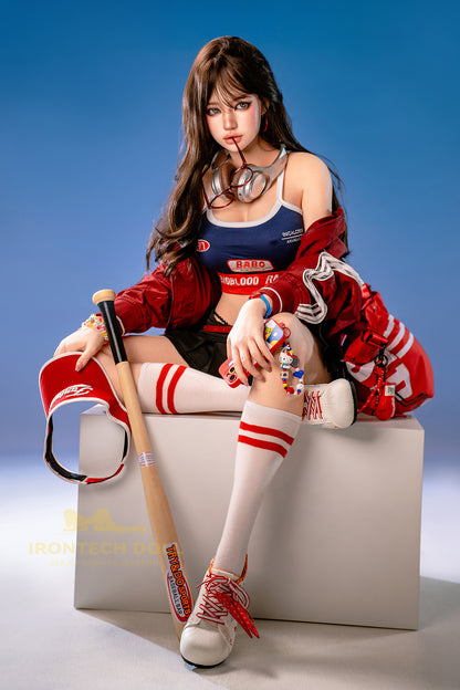 Evie ROSmax head Baseball Girl 161cm(5ft28) F-Cup Full Silicone Sexy Love Doll - Super Realistic Silicone Series - Irontech Doll®