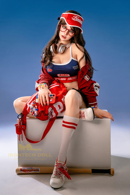 Evie ROSmax head Baseball Girl 161cm(5ft28) F-Cup Full Silicone Sexy Love Doll - Super Realistic Silicone Series - Irontech Doll®