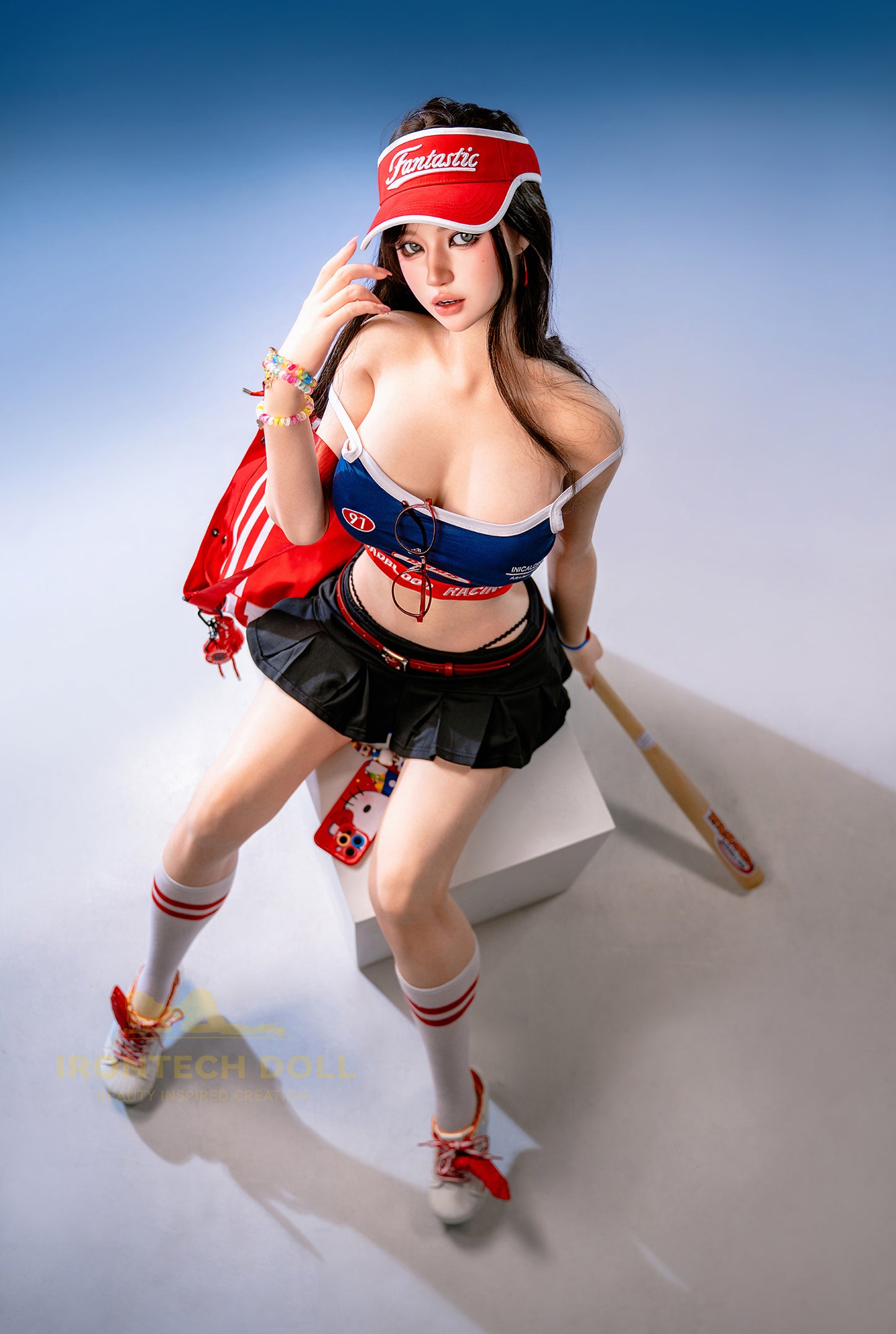 Evie ROSmax head Baseball Girl 161cm(5ft28) F-Cup Full Silicone Sexy Love Doll - Super Realistic Silicone Series - Irontech Doll®