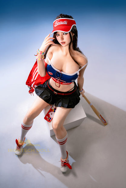 Evie ROSmax head Baseball Girl 161cm(5ft28) F-Cup Full Silicone Sexy Love Doll - Super Realistic Silicone Series - Irontech Doll®