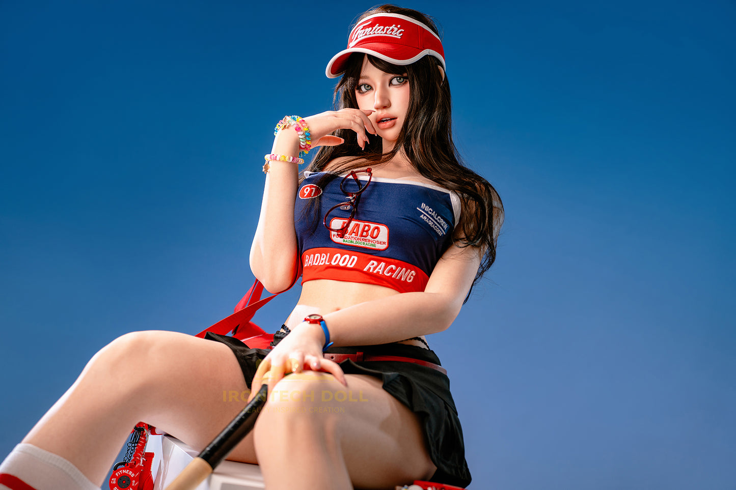 Evie ROSmax head Baseball Girl 161cm(5ft28) F-Cup Full Silicone Sexy Love Doll - Super Realistic Silicone Series - Irontech Doll®