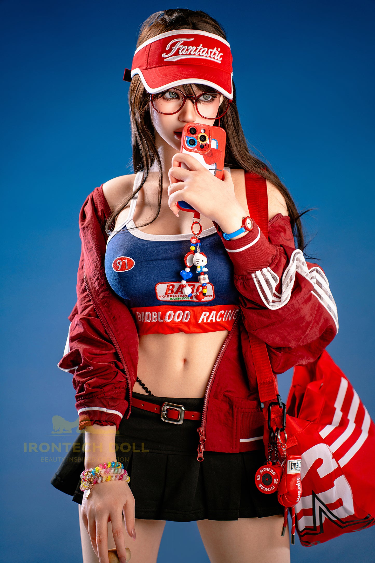 Evie ROSmax head Baseball Girl 161cm(5ft28) F-Cup Full Silicone Sexy Love Doll - Super Realistic Silicone Series - Irontech Doll®
