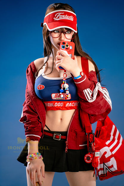 Evie ROSmax head Baseball Girl 161cm(5ft28) F-Cup Full Silicone Sexy Love Doll - Super Realistic Silicone Series - Irontech Doll®