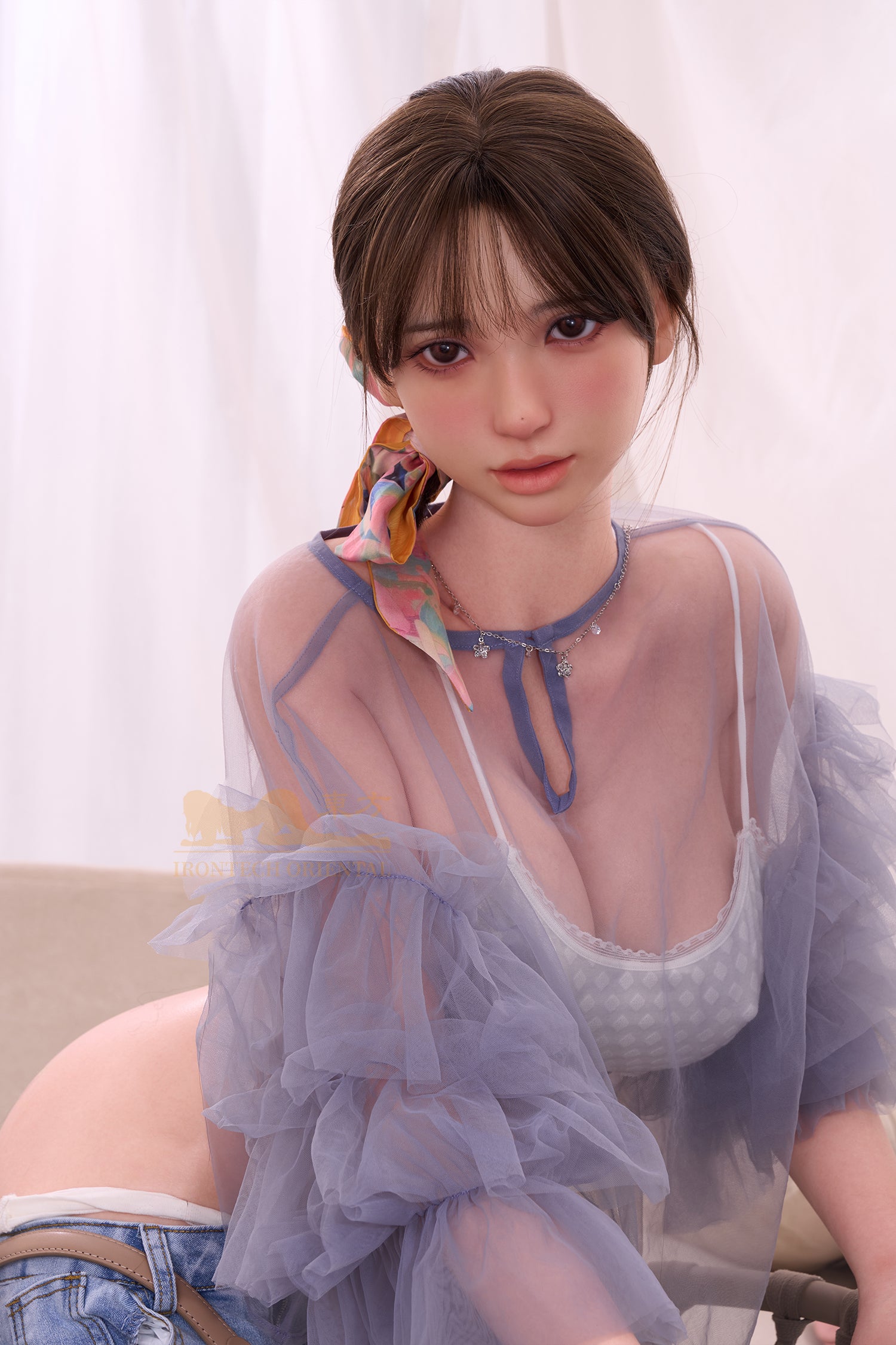 Kitty ROS head 161cm(5ft28) F-Cup Full Silicone Sexy Love Doll - Oriental Series - Irontech Doll® - side view
