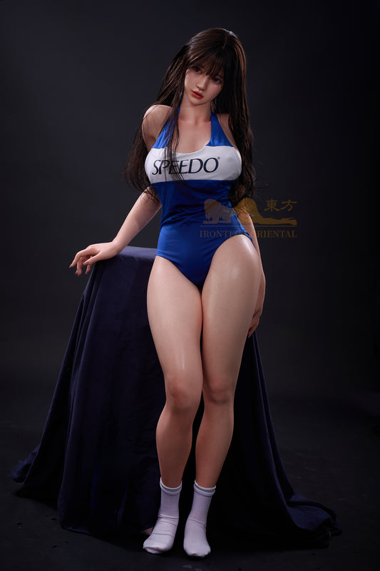 Evie ROS head Sport girl 161cm(5ft28) F-Cup Full Silicone Sexy Love Doll - Oriental series -Irontech Doll®
