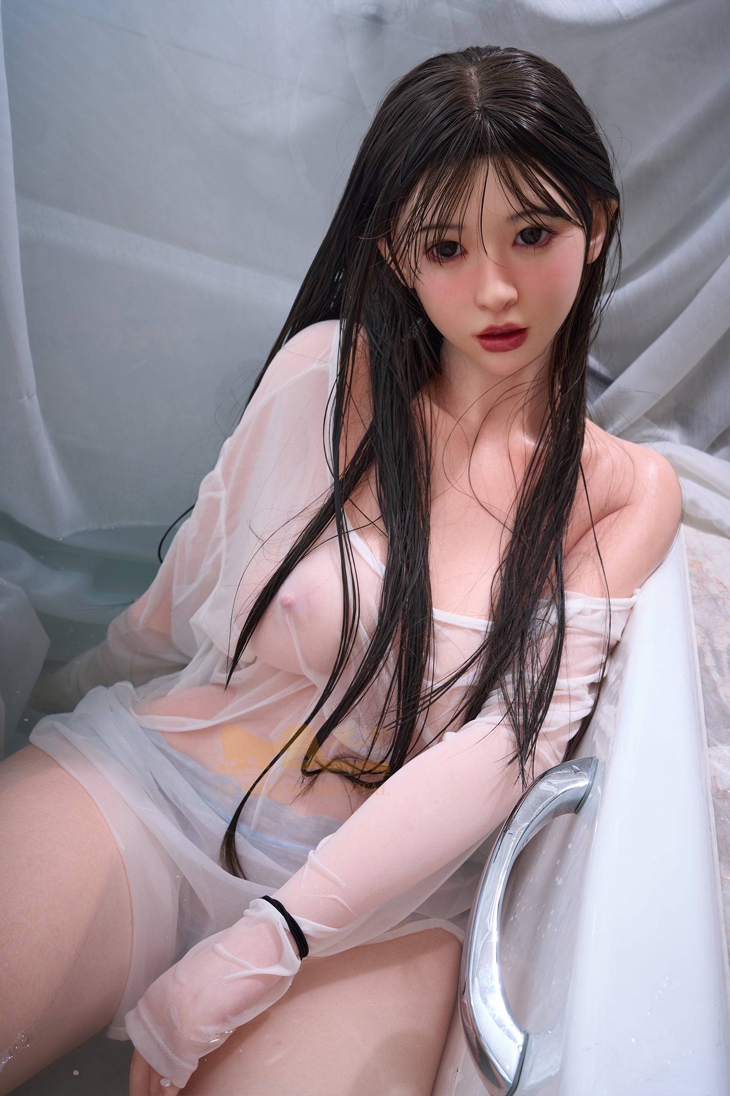 Oriental Series Lina ROS max head 153cm(5ft) E-Cup full Silicone Sex Doll - Irontech Doll® - side view