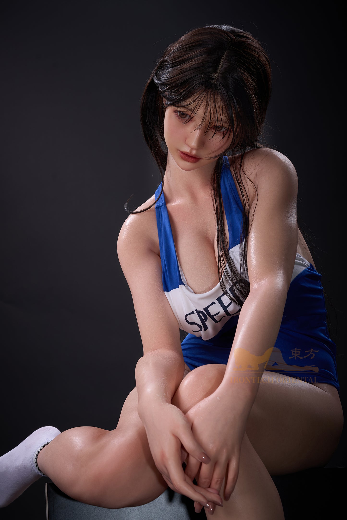 Evie ROS head Sport girl 161cm(5ft28) F-Cup Full Silicone Sexy Love Doll - Oriental series -Irontech Doll®