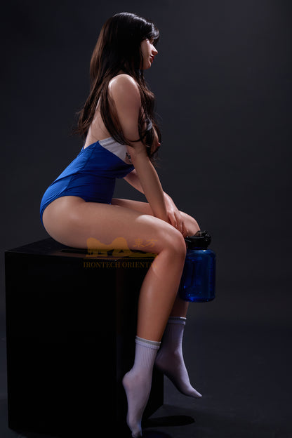 Evie ROS head Sport girl 161cm(5ft28) F-Cup Full Silicone Sexy Love Doll - Oriental series -Irontech Doll®