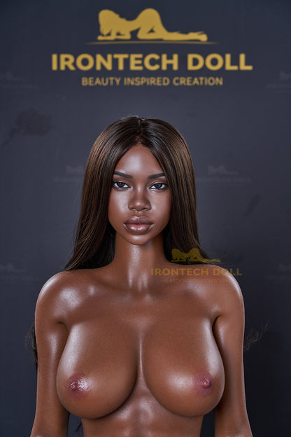 Black Penny ROSmax head 161cm(5ft28) F-Cup Sexy Silicone Love Doll - Super Realistic Series - Irontech Doll®