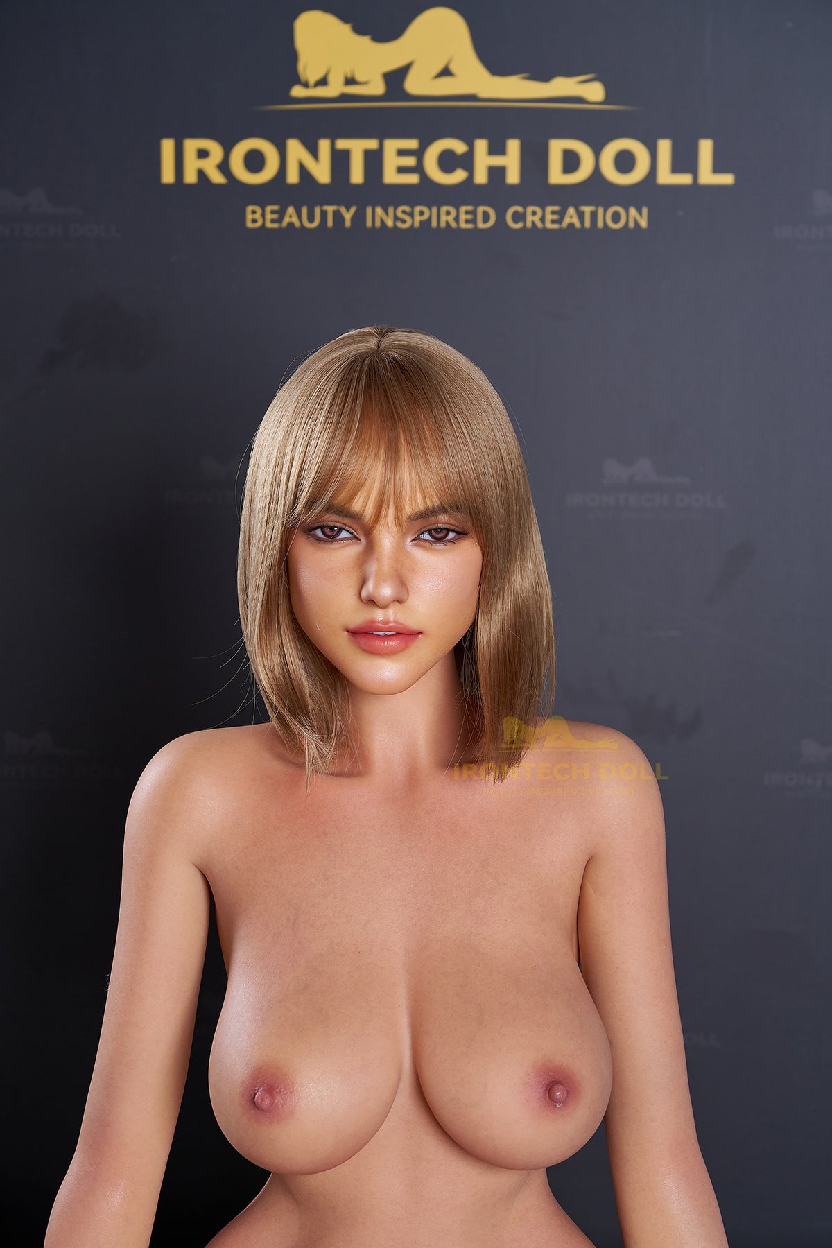 Vivian ROSmax head Tanned 153cm(5ft) E-Cup Silicone Sex Doll - Super Realistic Series-Irontech Doll®