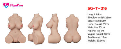 Belle Silicone Sex Doll Torso - Sigafun