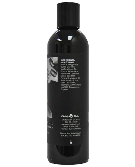 Earthly Body Hemp Edible Massage Oil Earthly Body
